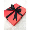 Black & Bronze Chocolate Strawberries with Roses Gift Box